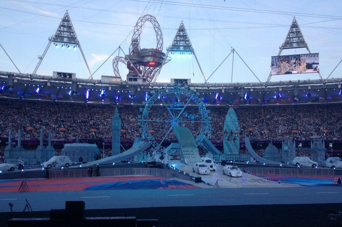 Toàn cảnh sân Olympic trước khi diễn ra Lễ bế mạc...